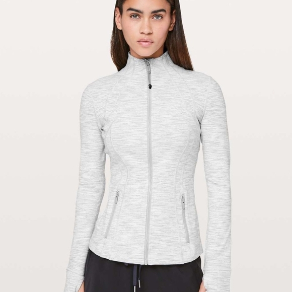 lululemon athletica Jackets & Blazers - Women's Light Gray Utility Zipper Jacket Lululemon